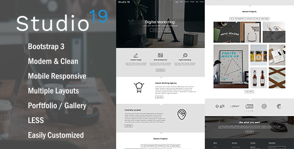 Studio 19 -  Creative Multi-Purpose HTML5 Template