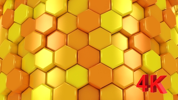 Animated Honeycombs Changes Color