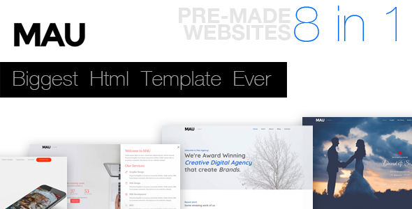 Mau - Biggest Html Template Ever