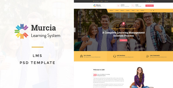 Murcia - LMS PSD Template