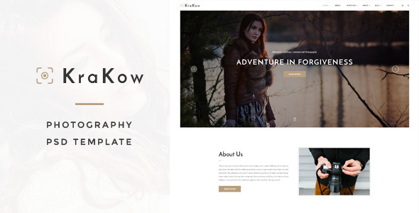 Krakow - Photography PSD Template