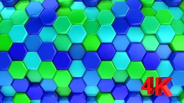 Animated Honeycombs Changes Color