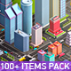Low Poly Megapolis City Premium Pack (Landscape, Buildings, Airport) - 3DOcean Item for Sale