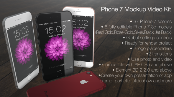 Phone 7 Mockup Video Kit
