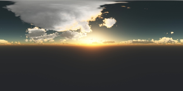 Clouds  at Sunset in Virtual Reality