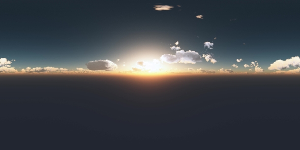 Clouds  at Sunset in Virtual Reality