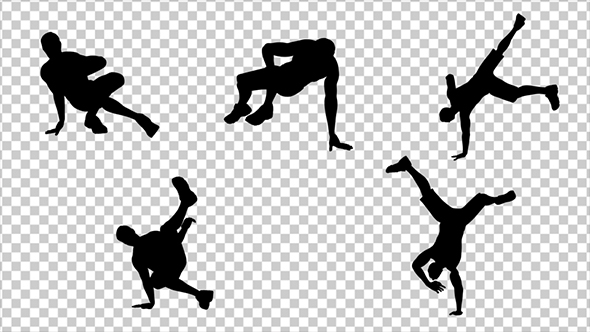 Break Dance Silhouette (5-Pack)