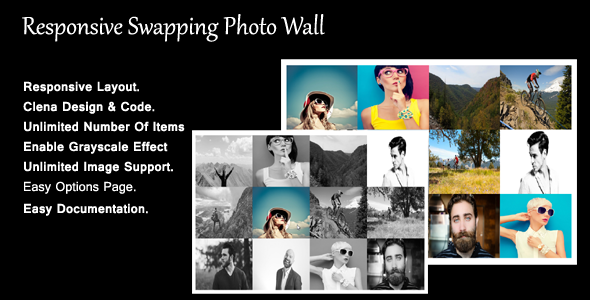 Responsive Swapping Photo Wall