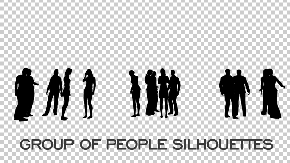 Group of People Silhouettes alt