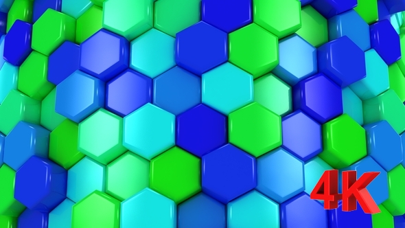 Animated Honeycombs Changes Color