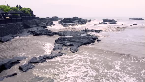 FULLHD Epic Storm on the Mengening Beach Aerial