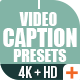 Video Caption Presets - VideoHive Item for Sale
