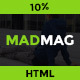 Mad Magazine and Blog Responsive HTML Template - ThemeForest Item for Sale
