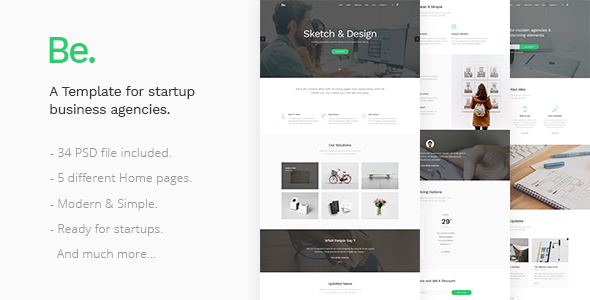 Be - Startup Business Template