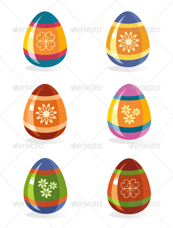 Easter Eggs Icon Set