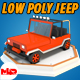 Low Poly Jeep - 3DOcean Item for Sale
