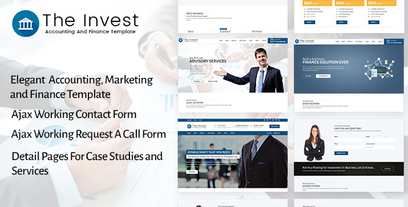 The Invest - Accounting, Finance, Consulting, Business and Marketing Template