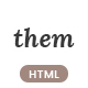 Them - Minimal and Creative Portfolio HTML Template - ThemeForest Item for Sale