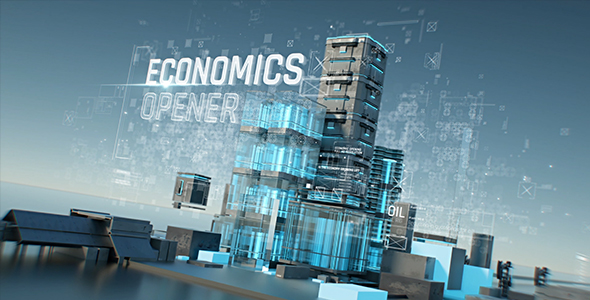 Economics Opener/ Business and Corporate Grow Intro/ HUD UI Breaking News/ Oil and Energy Ident