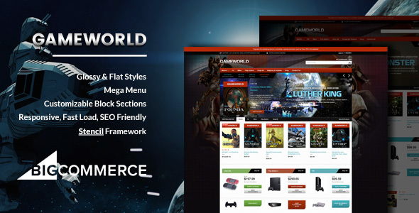 Gameworld - Game Store Responsive BigCommerce Theme - Stencil Framework