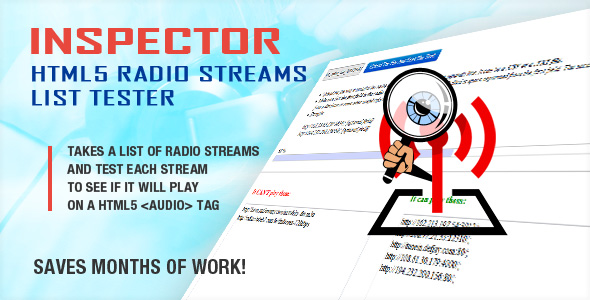 Inspector - HTML5 Radio Streams List Tester