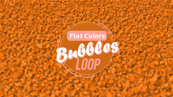 Flat Orange Bubbles Loop