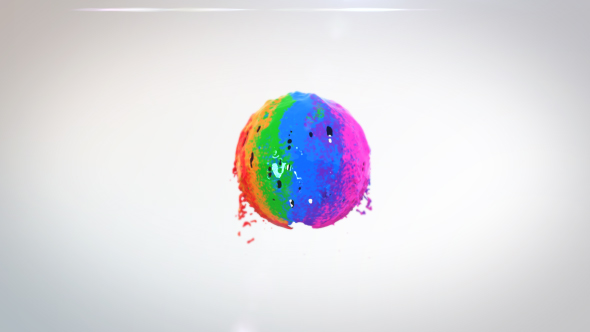 Falling Paint Logo Reveal