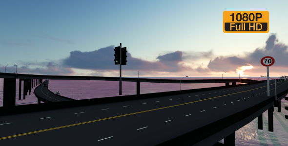 Sunset Bridge Traffic alt
