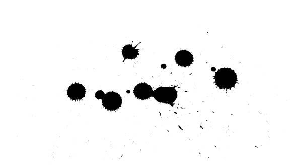 Ink Drops on Dry Paper 07