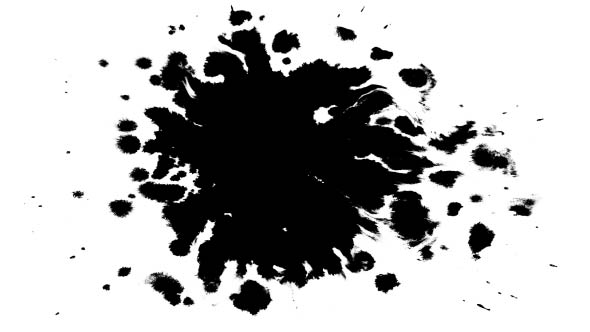 Several Ink Drops on the Wet Paper 05