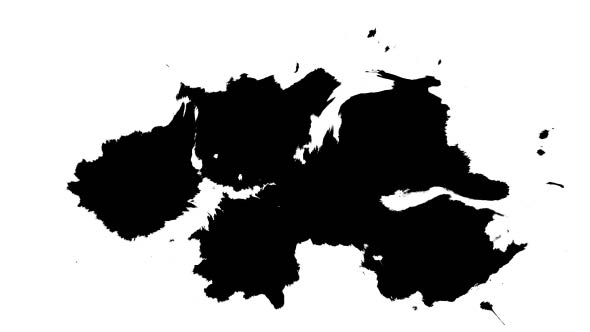 Several Ink Drops on the Wet Paper 01