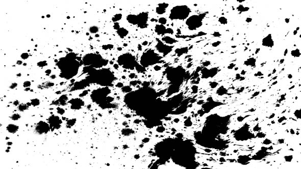 Many Ink Drops on Wet Paper 10