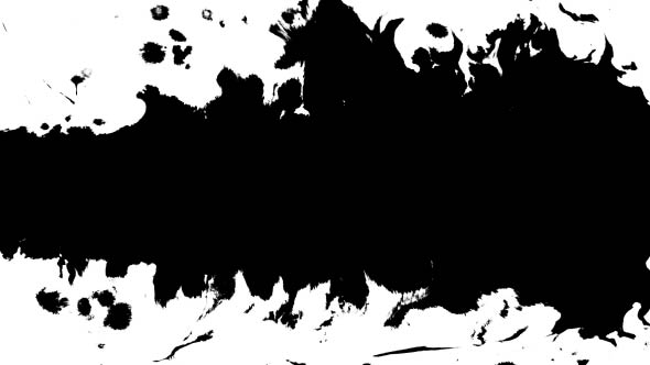 Several Ink Drops From Right To Left on Wet Paper 01