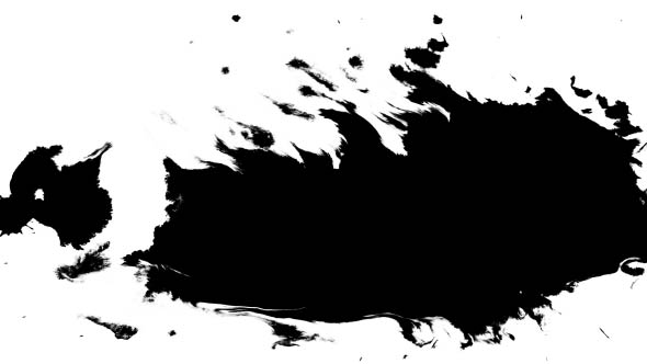 Several Ink Drops From Right To Left on Wet Paper 04