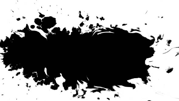 Several Ink Drops From Right To Left on Wet Paper 05