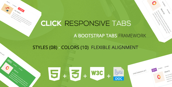 Click - A Responsive Bootstrap Tabs
