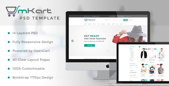 mKart – for OpenCart PSD Template