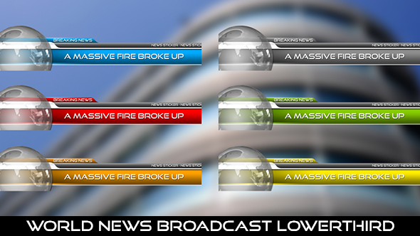 World News Broadcast Lowerthird alt