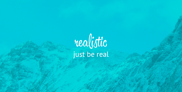 Realistic - Simple and Clean blog template