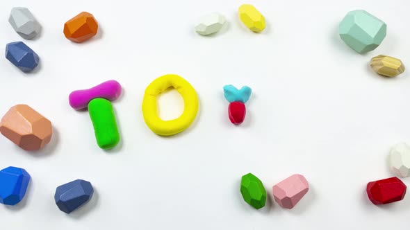 Plasticine Stop Motion Animation Creating the Word Toys
