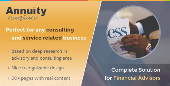 Annuity - Financial Advisory & Consulting Template