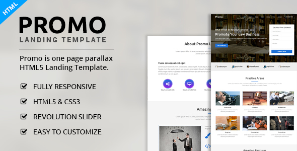 Promo - Multipurpose Landing Page