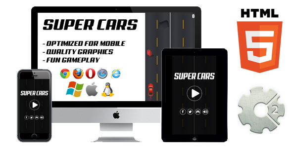 Super Cars - HTML5 Casual game (CAPX included)