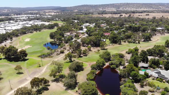 Aerial View of a Golf Course