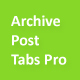 Archive Post Tabs Pro - CodeCanyon Item for Sale