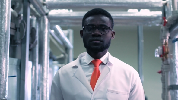 Scientist Looking at Camera