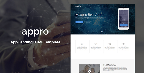 Appro – App Landing Page HTML Template