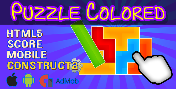 Puzzle Colored - html5 + Admob (CAPX included)