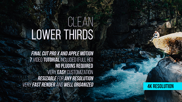 Clean Lower Thirds for Final Cut Pro X