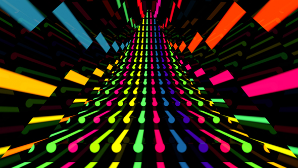 Neon Disco Stairway